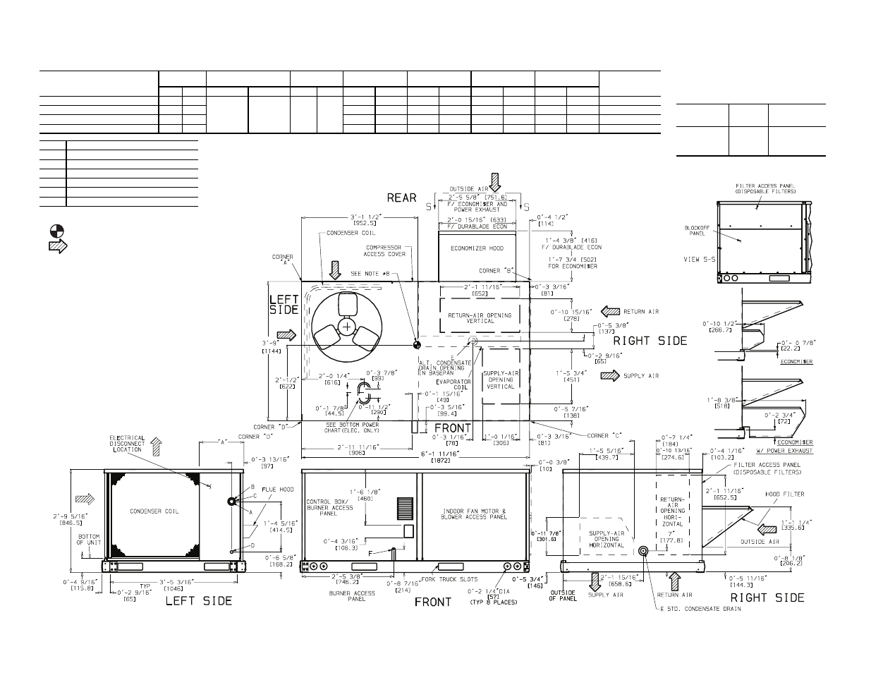 7fig. 6 — base unit dimensions | Carrier 48TF004-007 User Manual | Page 7 / 52