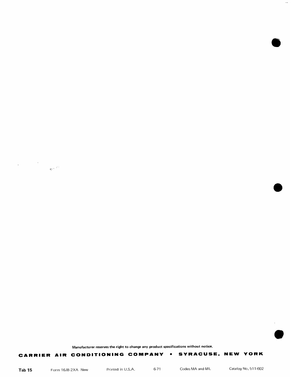 Carrier 16JB User Manual | Page 11 / 11