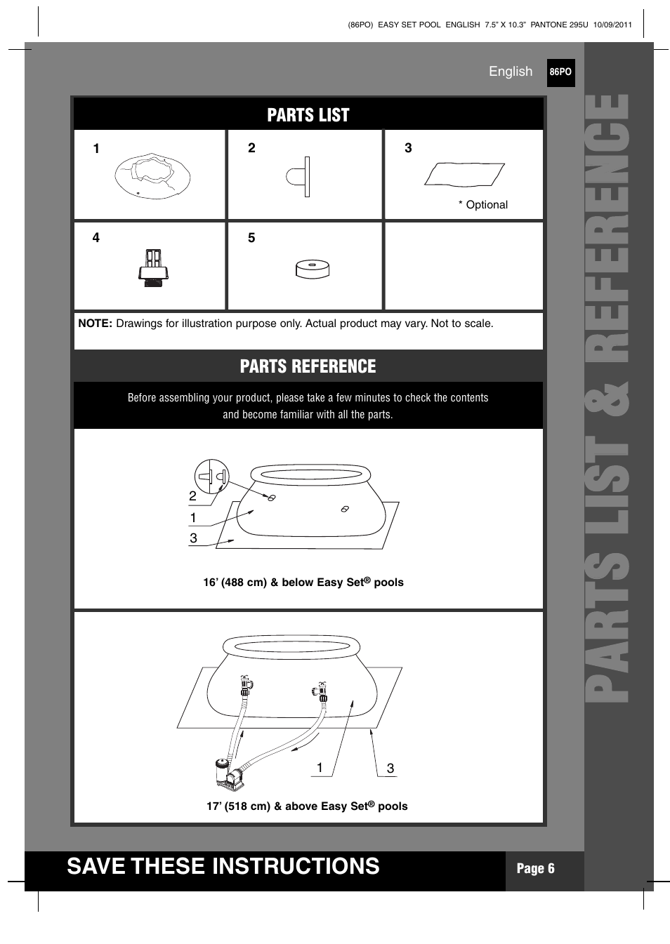 Intex 12 FT X 30 IN EASY SET POOL 2012 User Manual | Page 6 / 17