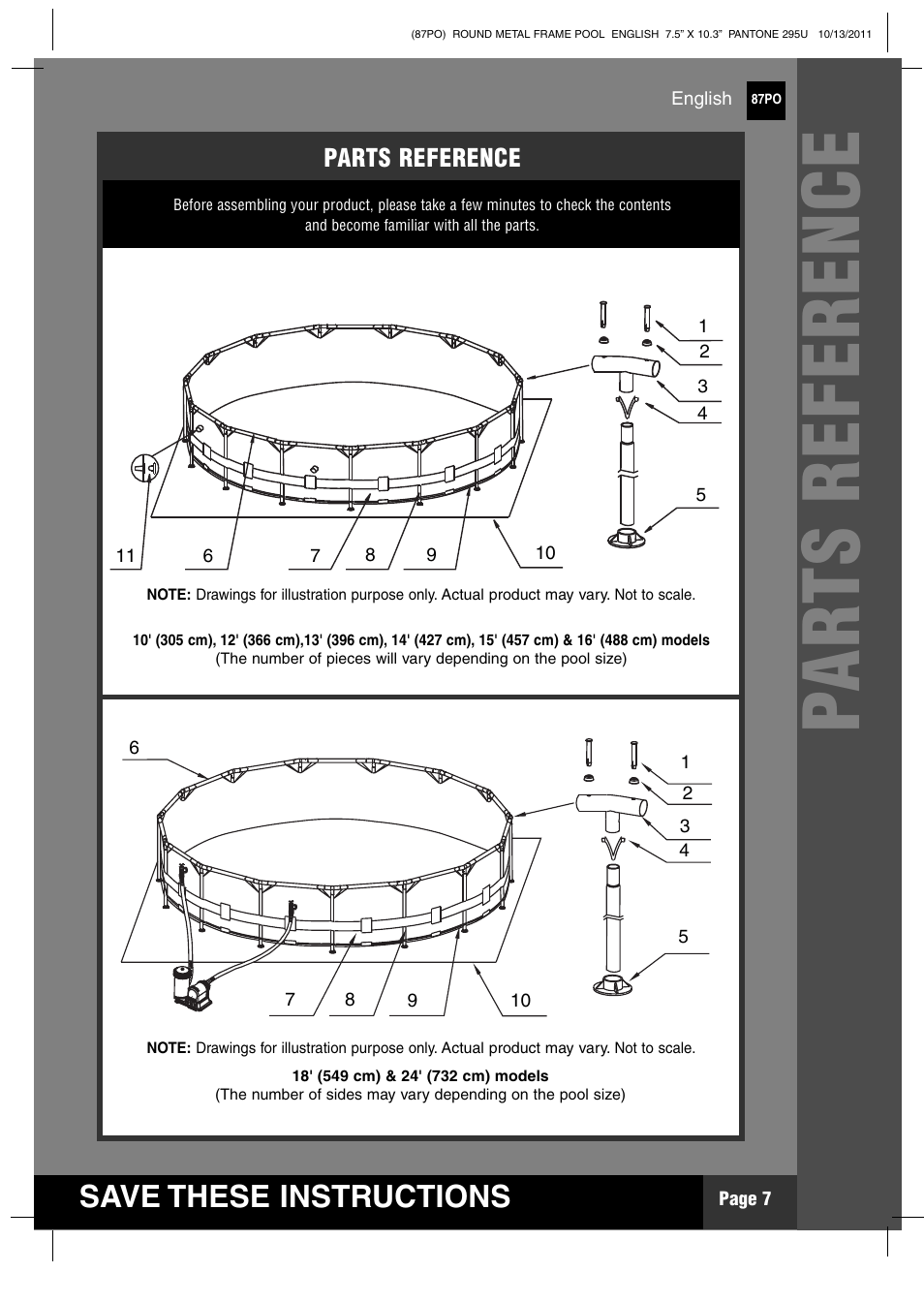 Intex 18 FT X 48 IN METAL FRAME POOL User Manual | Page 7 / 19