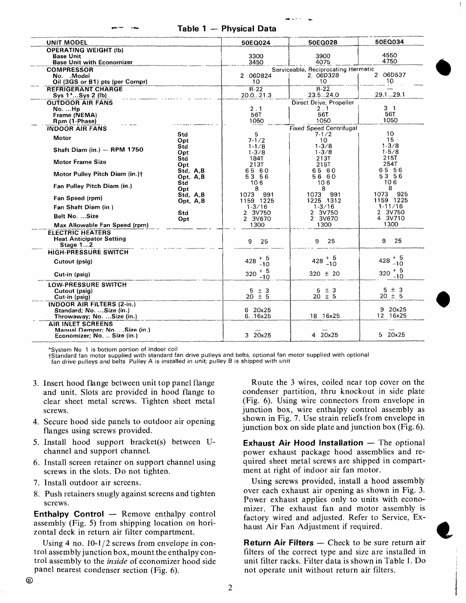 Carrier 50EQ User Manual | Page 2 / 16