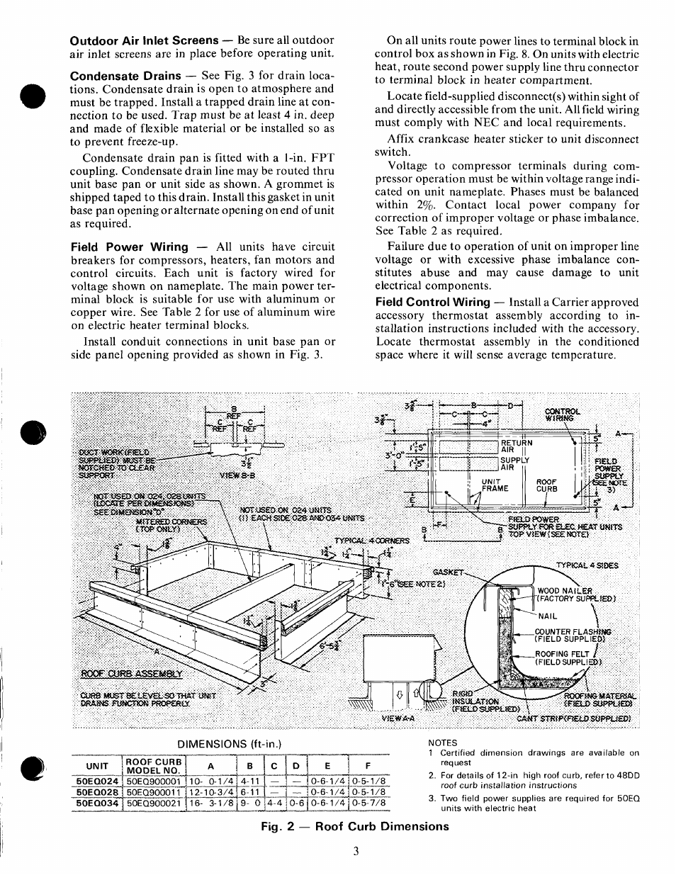 Carrier 50EQ User Manual | Page 3 / 16