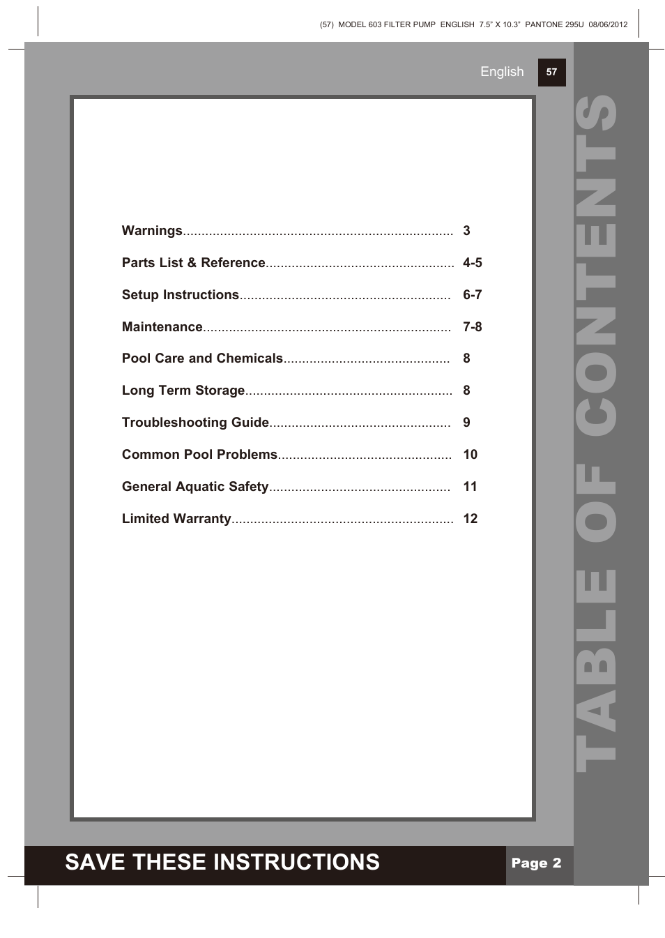 Intex 603 Krystal Clear 2013 User Manual | Page 2 / 12