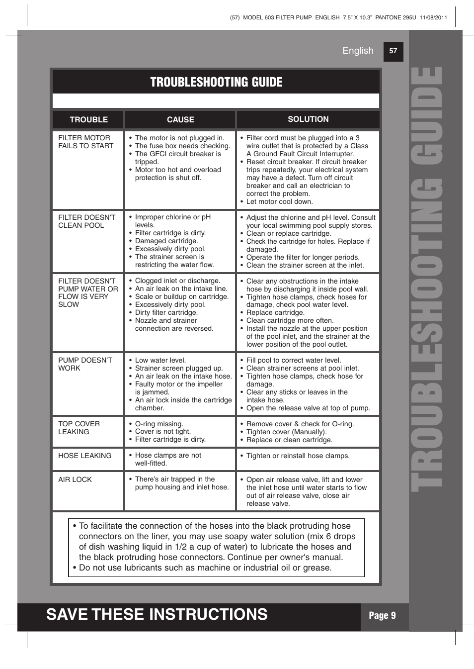 Intex 603 Krystal Clear 2012 User Manual | Page 9 / 14