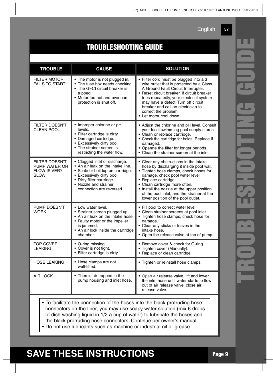 Intex 603 Krystal Clear 2011 User Manual | Page 9 / 14