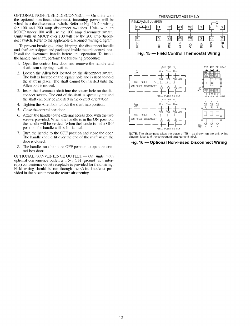 11® ■ “è pi p pi | Carrier 48TJ016-028 User Manual | Page 12 / 56