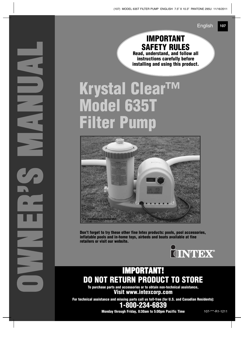 Intex 635T Krystal Clear 2012 User Manual | 19 pages