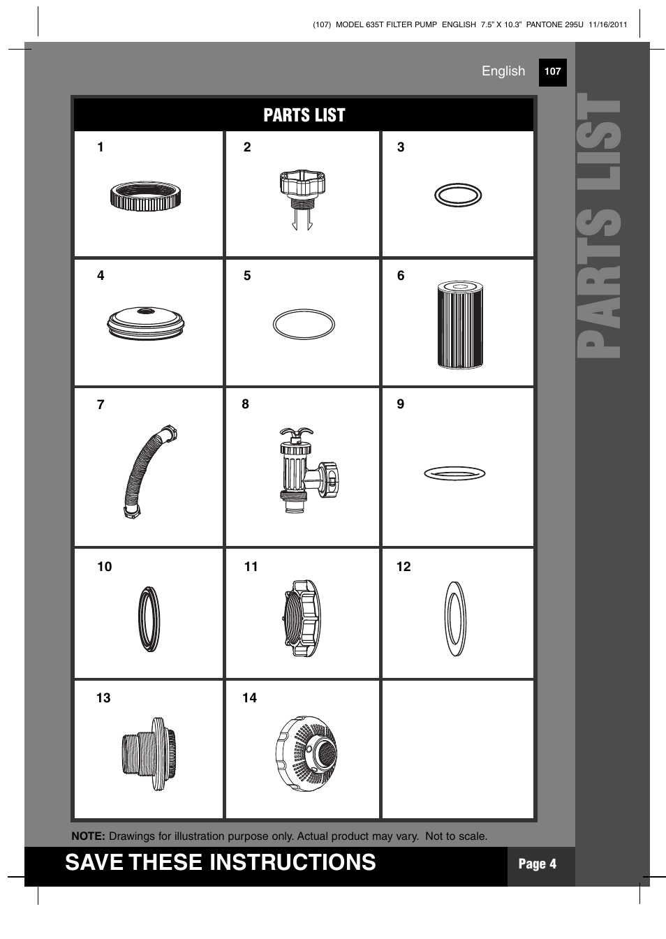 Pp aa rr tt ss ll iiss tt | Intex 635T Krystal Clear 2012 User Manual | Page 4 / 19