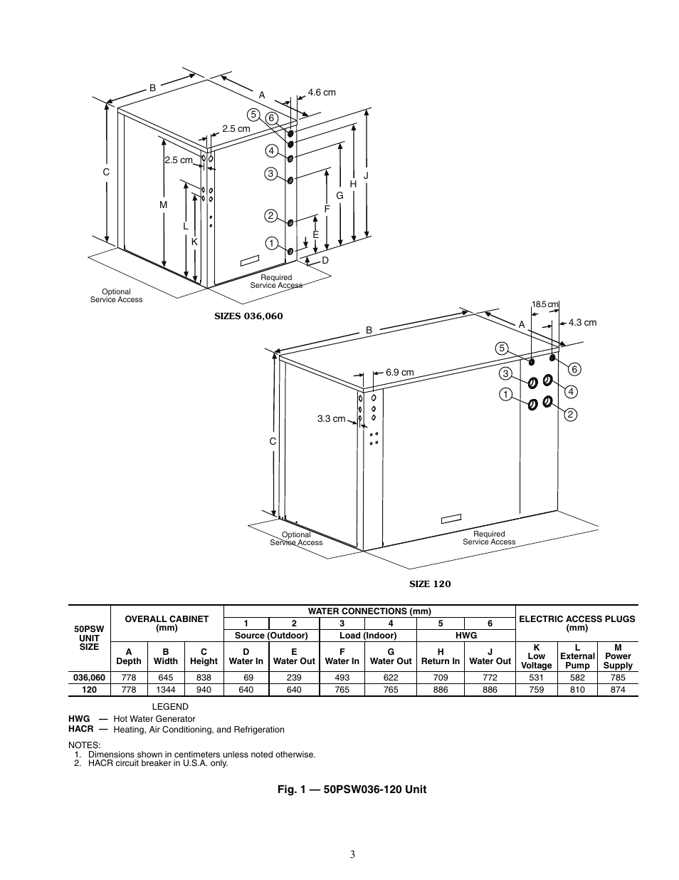 Carrier AQUAZONE 50PSW036-360 User Manual | Page 3 / 24