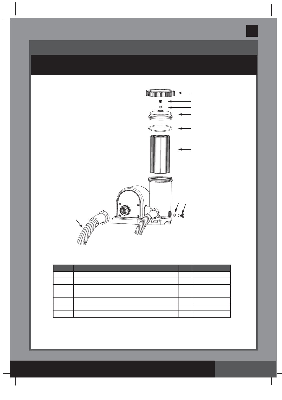Save these instructions, Parts reference | Intex 635T Krystal Clear 2014 User Manual | Page 4 / 16