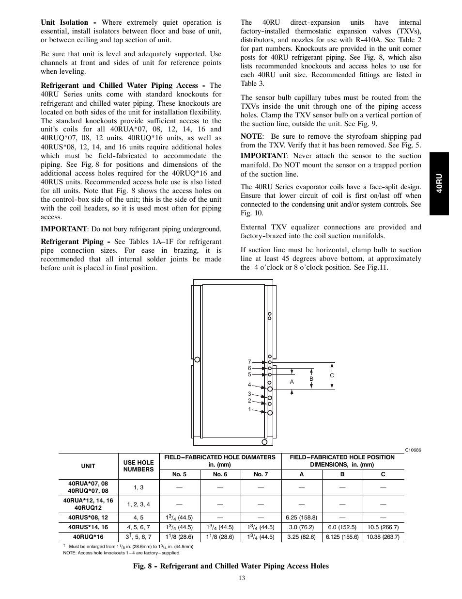 Carrier 40RU User Manual | Page 13 / 40