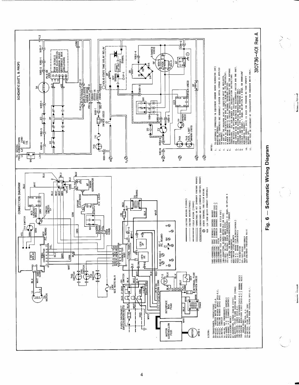 310736-401 rev. a, Fig. 6 — schematic wiring diagram, 5/>s | Isisr | Carrier 58SSB User Manual | Page 4 / 8