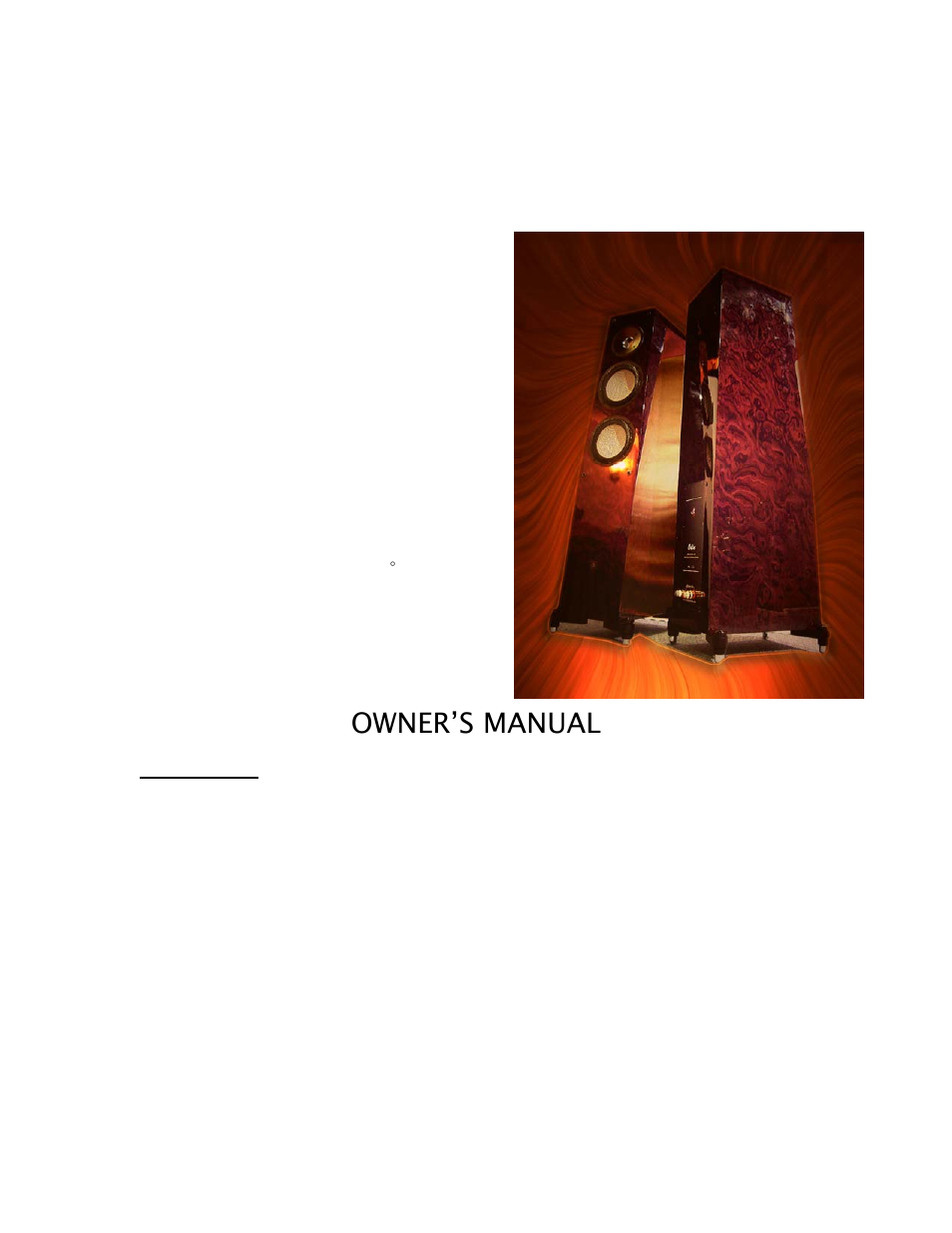 Odin, Owner’s manual, Jas audio odin high fidelity loundspeakers system | Jas-Audio ODIN User Manual | Page 2 / 7