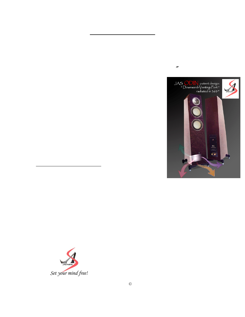 Odin | Jas-Audio ODIN User Manual | Page 7 / 7