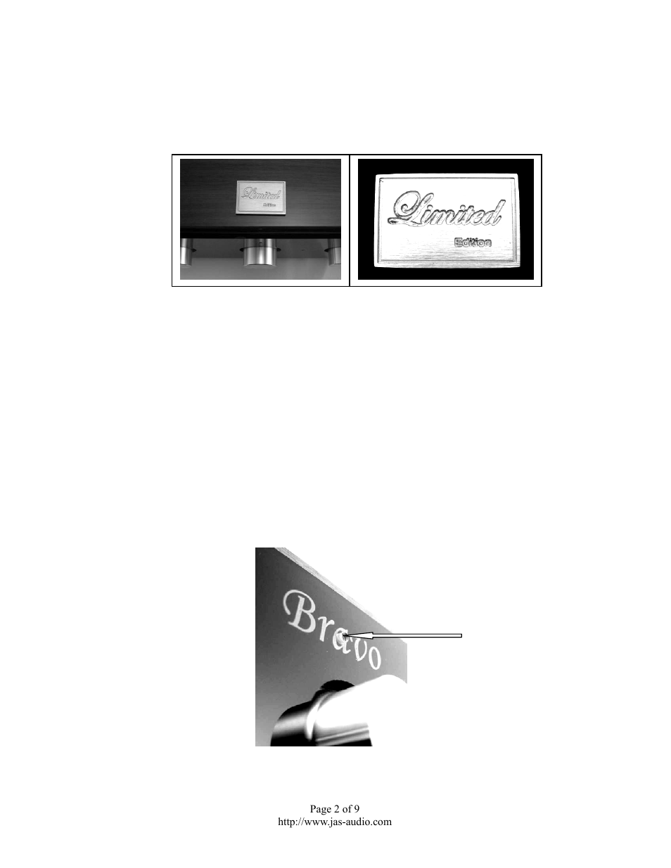 Jas audio high end vacuum tube pre-amplifier, Bravo 1.1 le | Jas-Audio BRAVO 1.1 LE PRE-AMP User Manual | Page 2 / 9