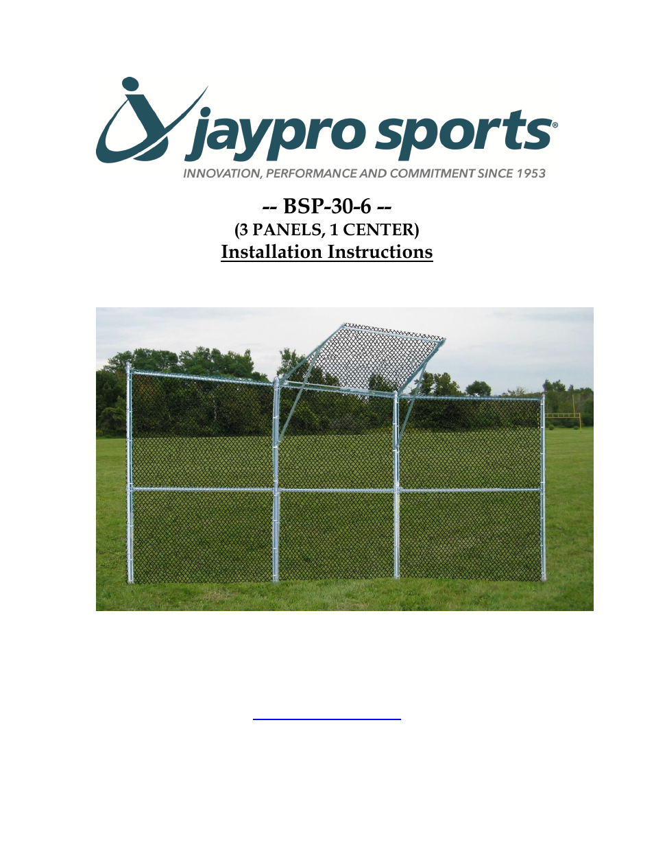 Jaypro Sports BSP-30-6 User Manual | 9 pages