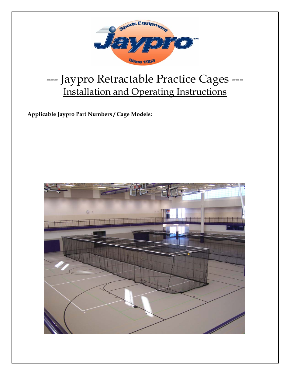 Jaypro Sports BBC-UBKIT User Manual | 24 pages