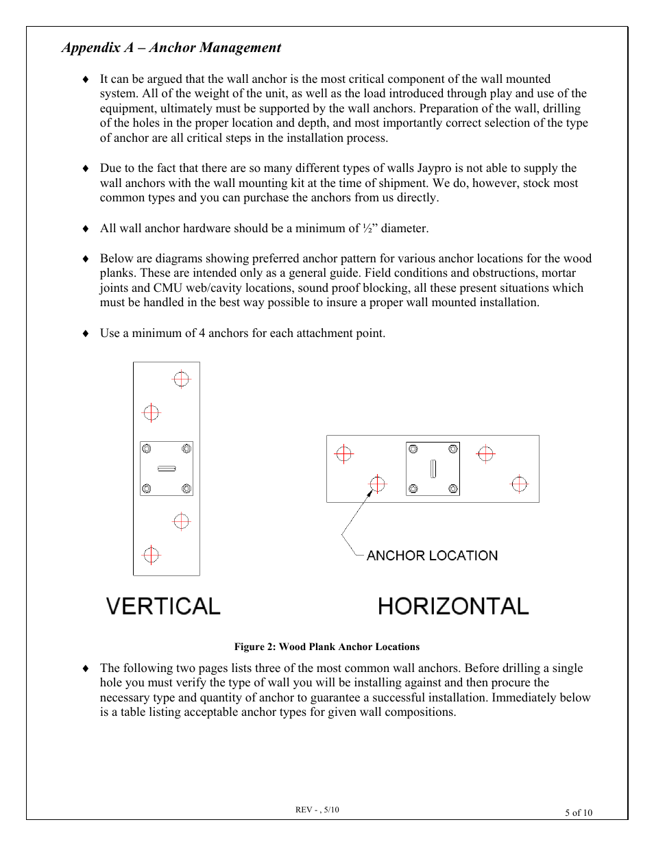 Appendix a – anchor management | Jaypro Sports BBC-WLKT User Manual | Page 5 / 10