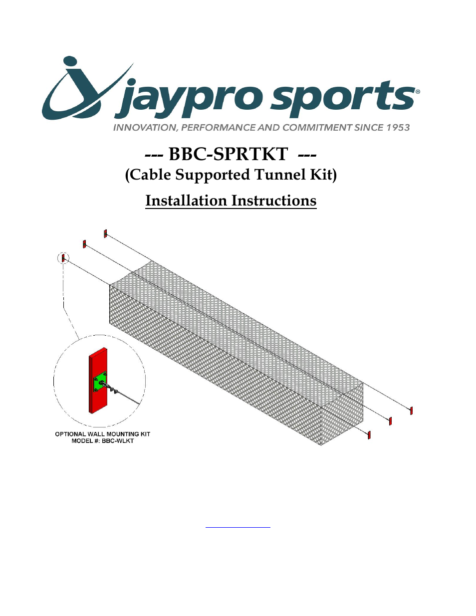 Jaypro Sports BBC-SPRTKT User Manual | 8 pages