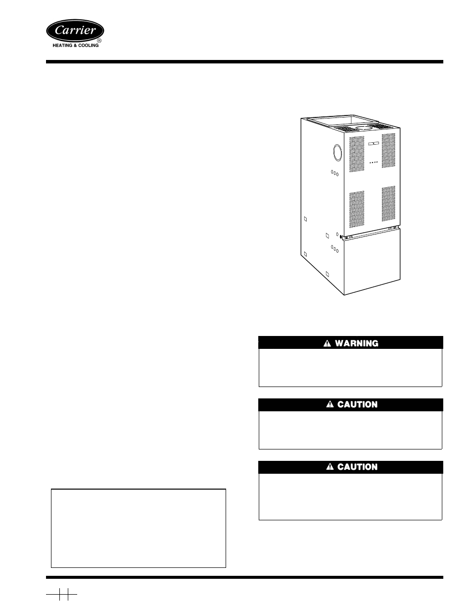 Carrier 58CMA User Manual | 12 pages