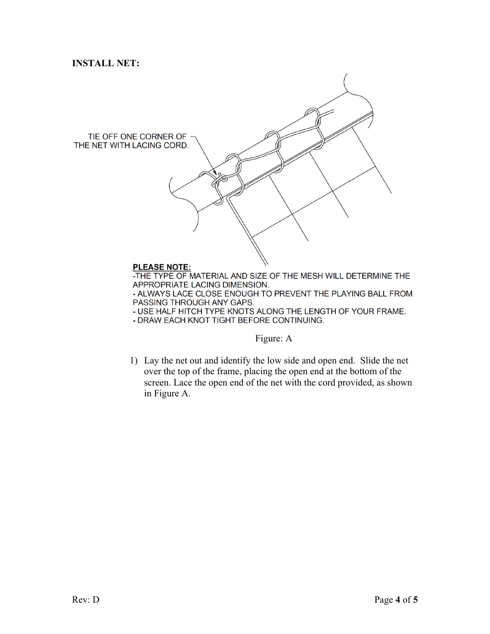 Jaypro Sports BLFS-88 User Manual | Page 4 / 5