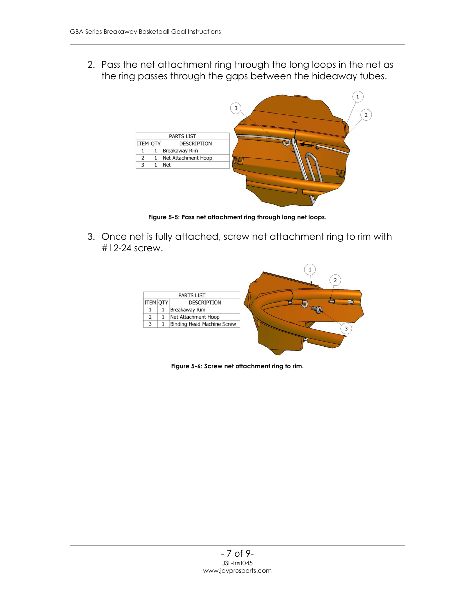 Jaypro Sports GBA-648 User Manual | Page 8 / 10