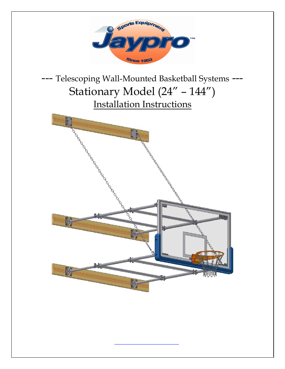 Jaypro Sports Stationary Backstops User Manual | 16 pages