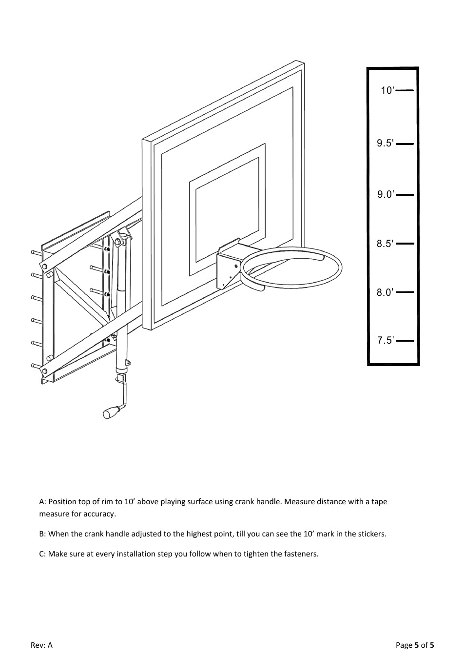 Step 7 | Jaypro Sports WM-60 User Manual | Page 5 / 5