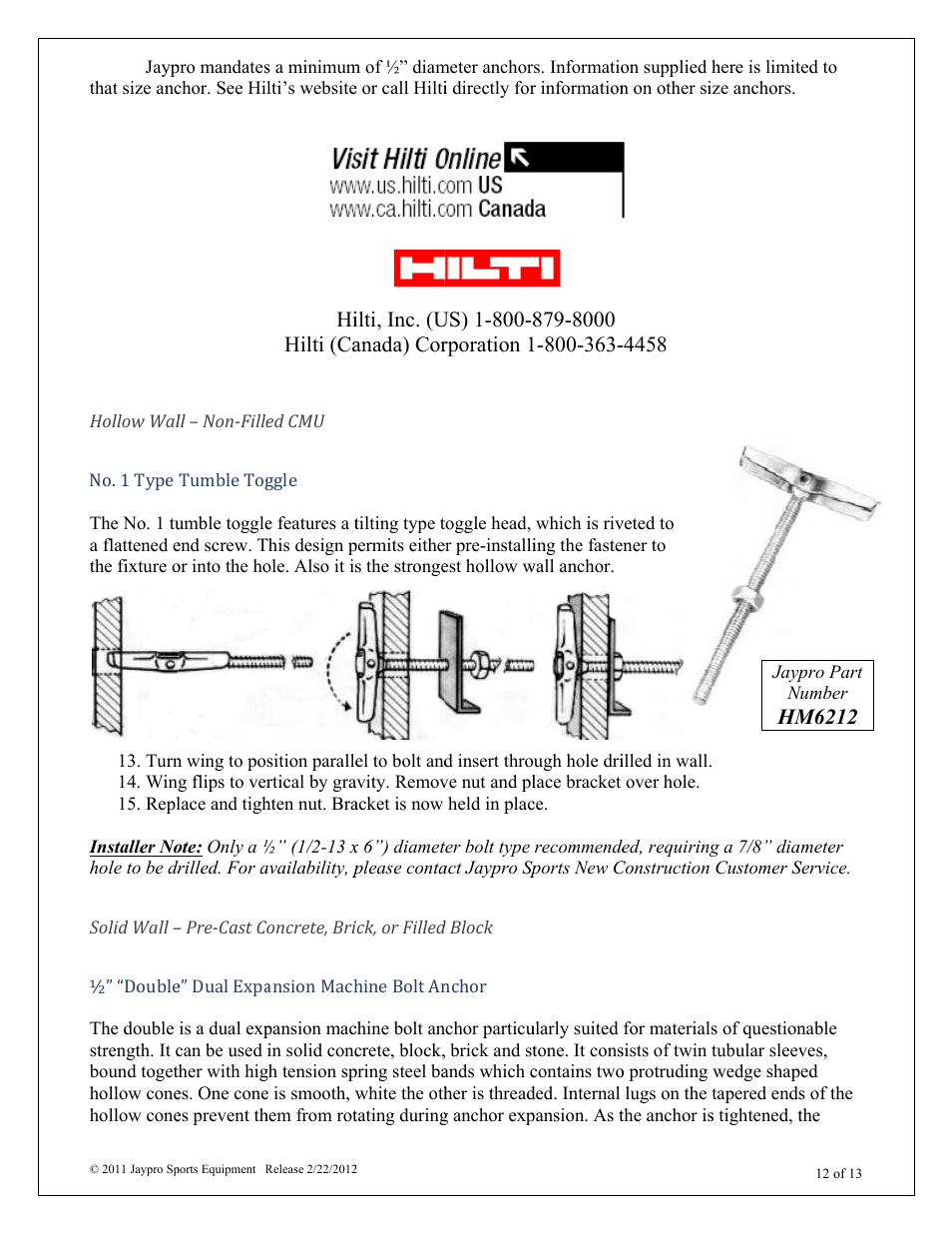 Jaypro Sports WMSS User Manual | Page 12 / 13