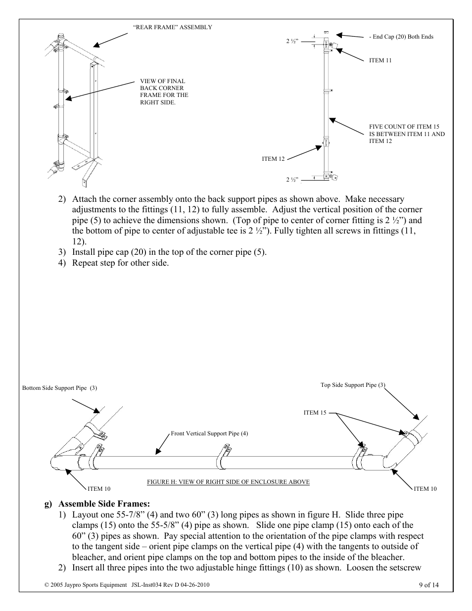 Jaypro Sports BLCH5CUE21 User Manual | Page 9 / 14