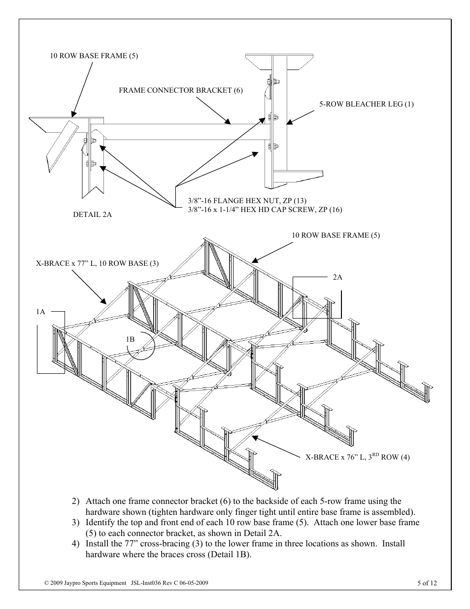 Jaypro Sports BLCH-1021GR User Manual | Page 5 / 12