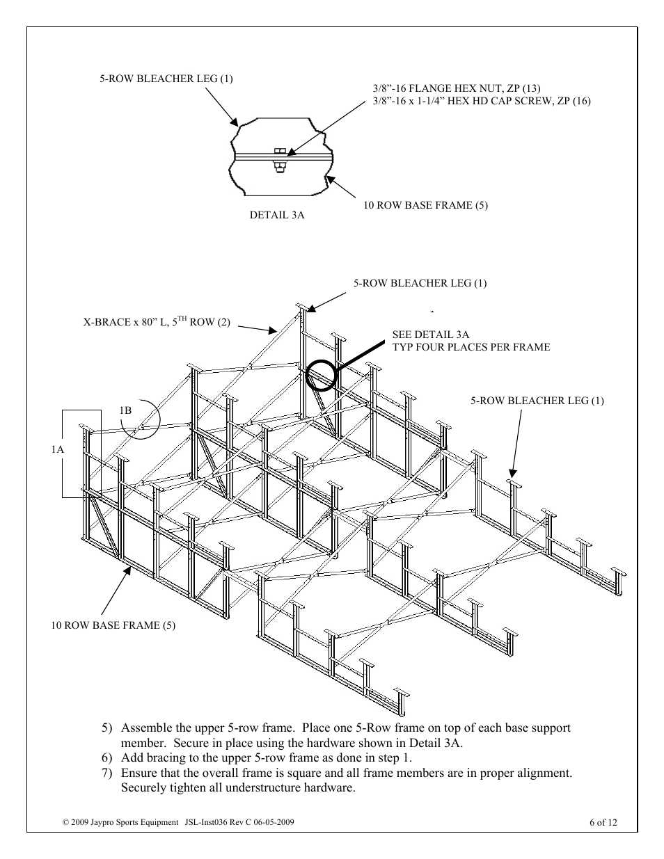 Jaypro Sports BLCH-1021GR User Manual | Page 6 / 12