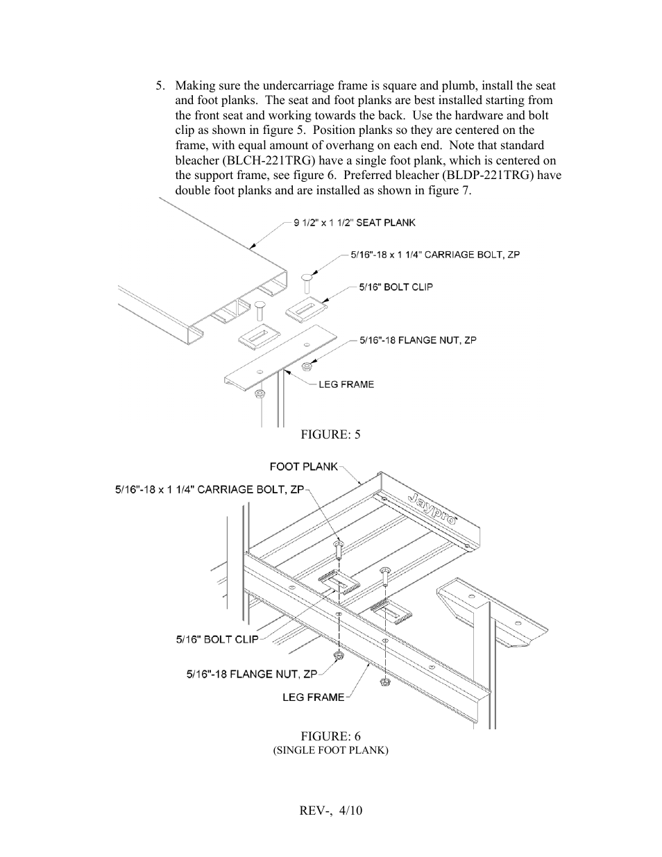 Jaypro Sports BLDP-221TRG User Manual | Page 5 / 6