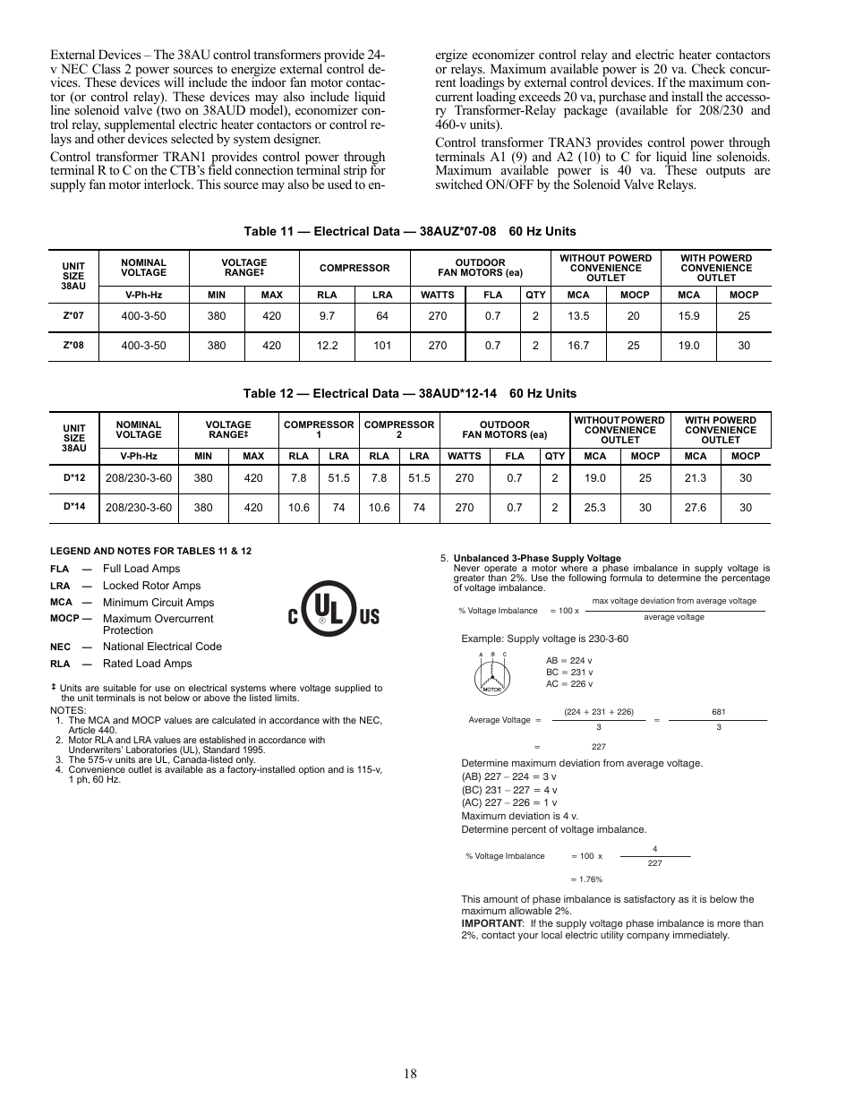 Carrier 38AU User Manual | Page 18 / 40