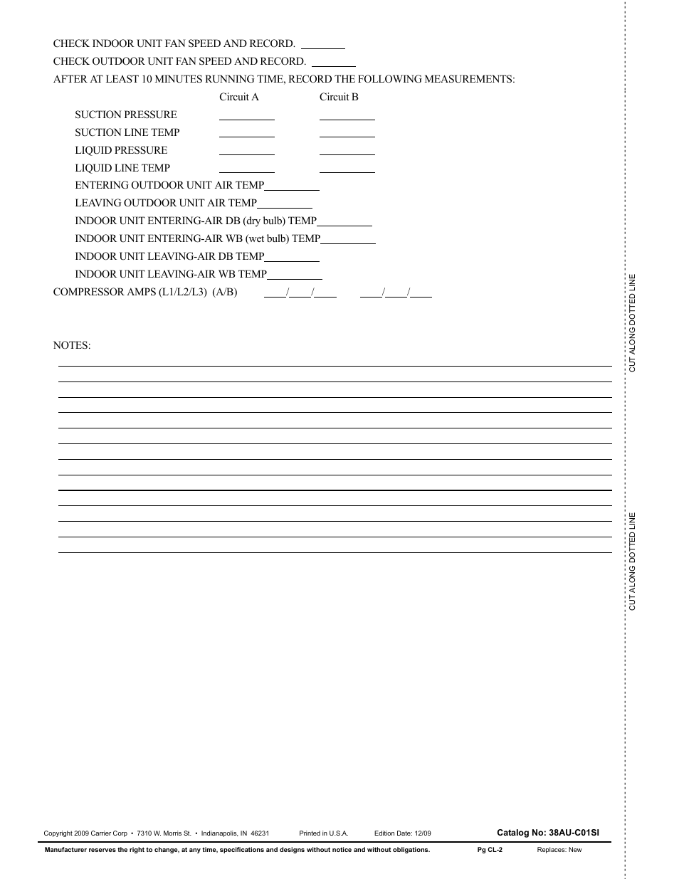 Carrier 38AU User Manual | Page 40 / 40