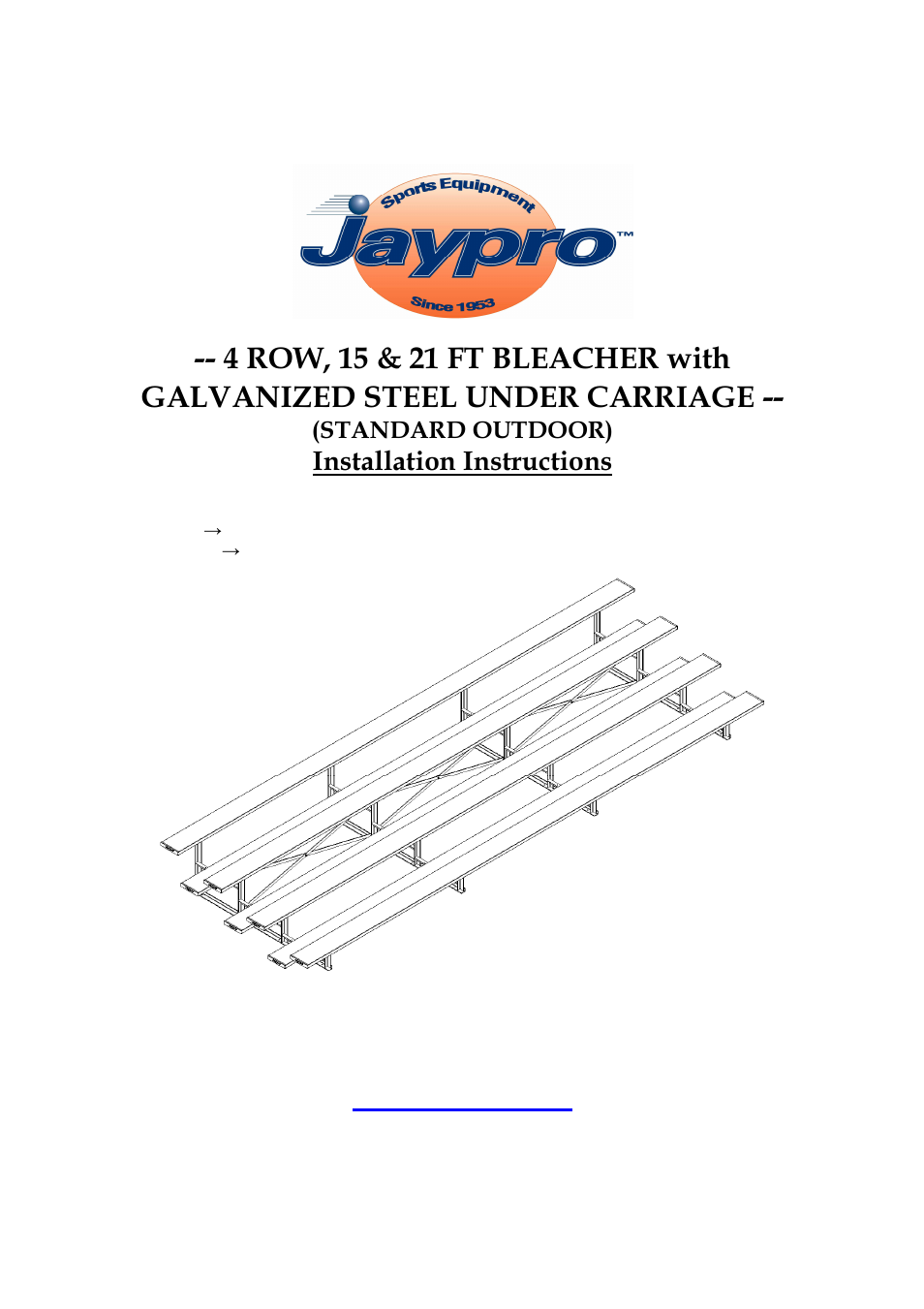 Jaypro Sports BLCH-421 User Manual | 5 pages