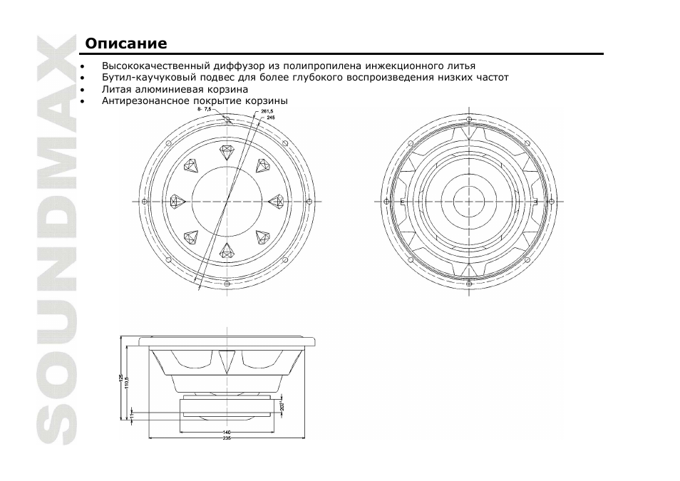 SoundMax SM-CSP10F User Manual | Page 6 / 9