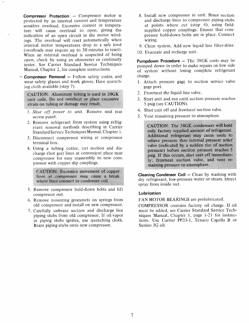 Where buea ccmrseoi to cuudeuser cou, Caliridn: tm 3sgìc mit h<m, Only lb«fory amonat of | Addllloaai may cnuse units to, Rsikve ihru luiemal pmsmm mief | Carrier 38GK User Manual | Page 7 / 8