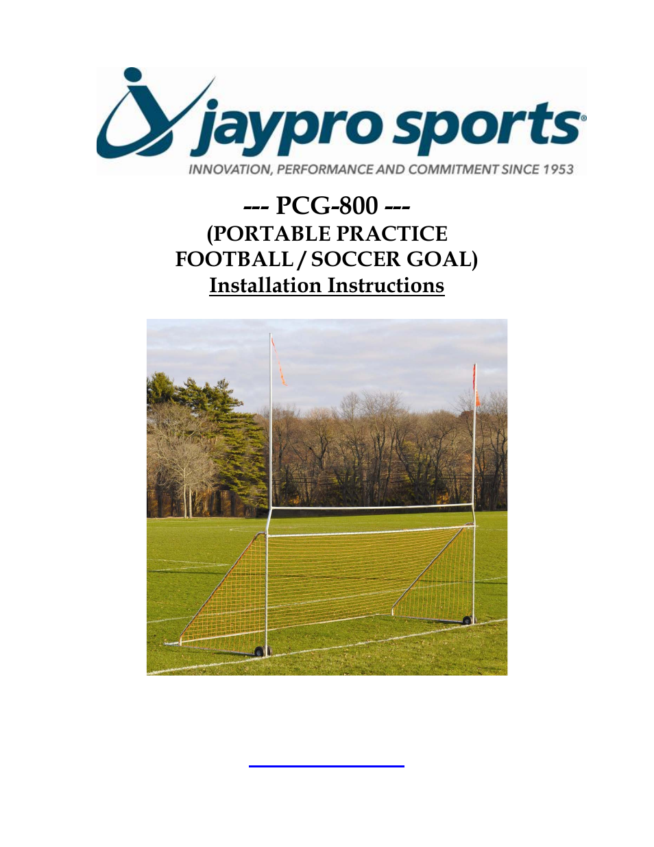 Jaypro Sports PCG-800 User Manual | 7 pages
