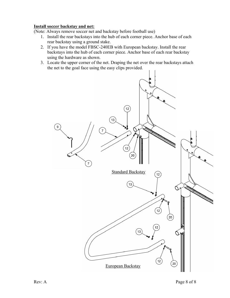 Jaypro Sports FBSC-240EB User Manual | Page 8 / 8