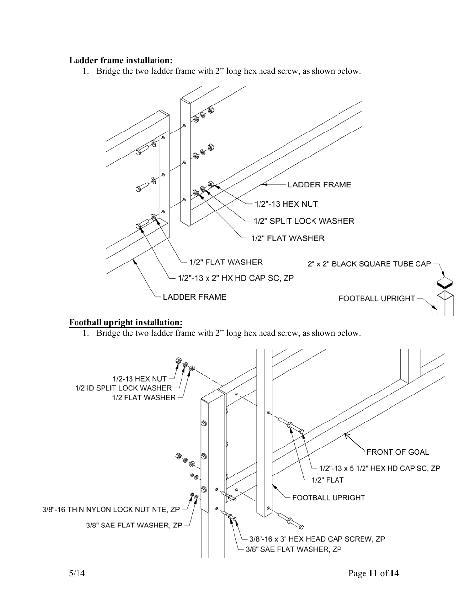 Jaypro Sports FBSC-120 User Manual | Page 11 / 14