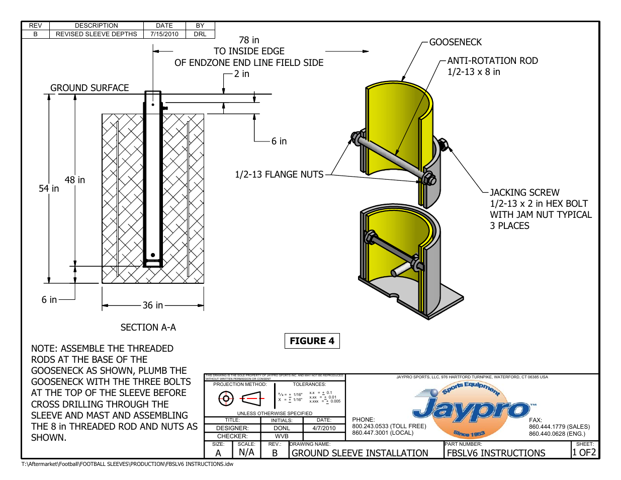 Figure 4 | Jaypro Sports FBGP-720 User Manual | Page 10 / 12