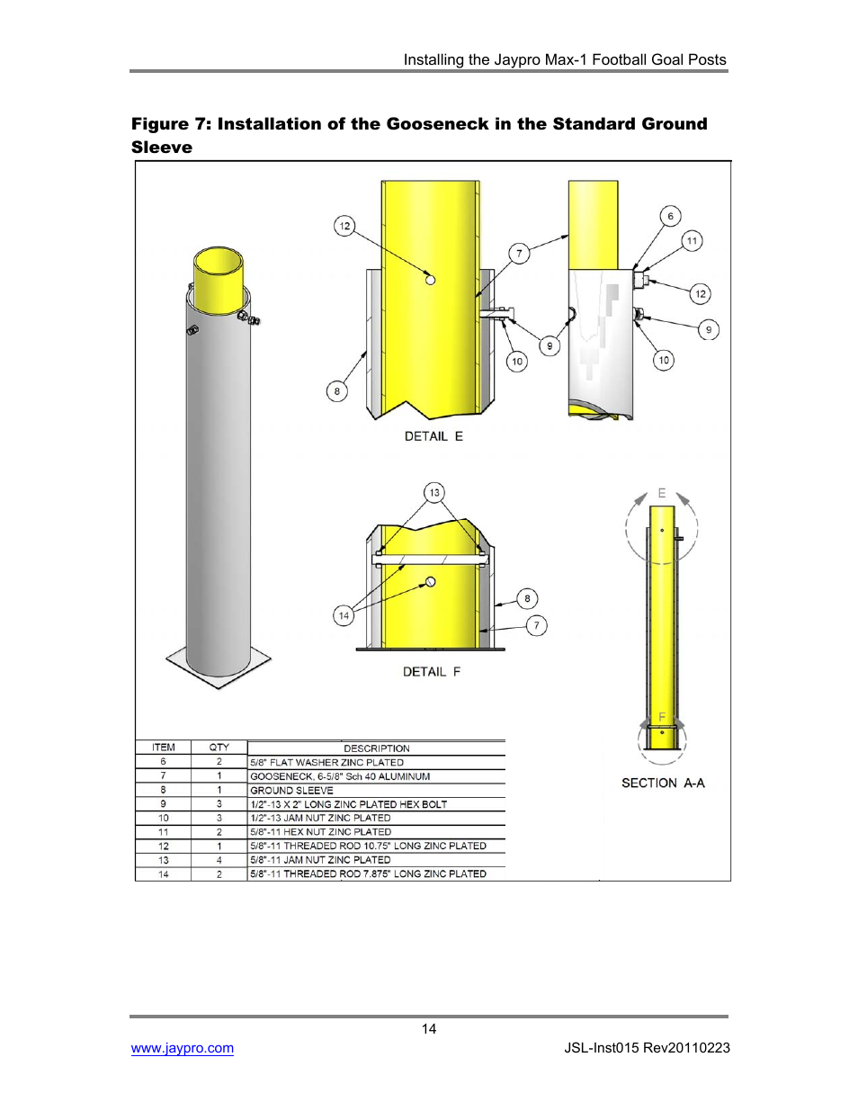 Jaypro Sports FBGP-520C User Manual | Page 15 / 28