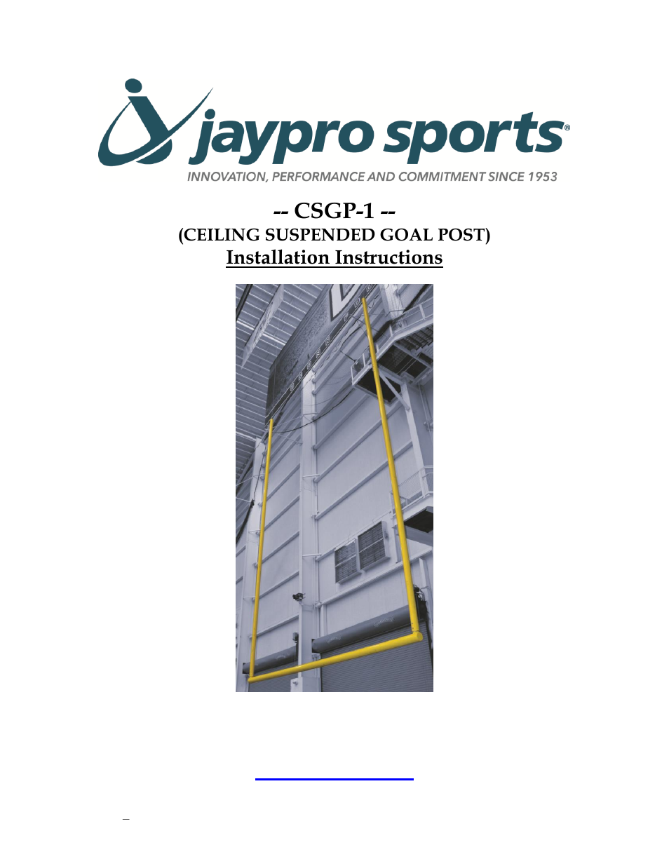 Jaypro Sports CSGP-1 User Manual | 11 pages