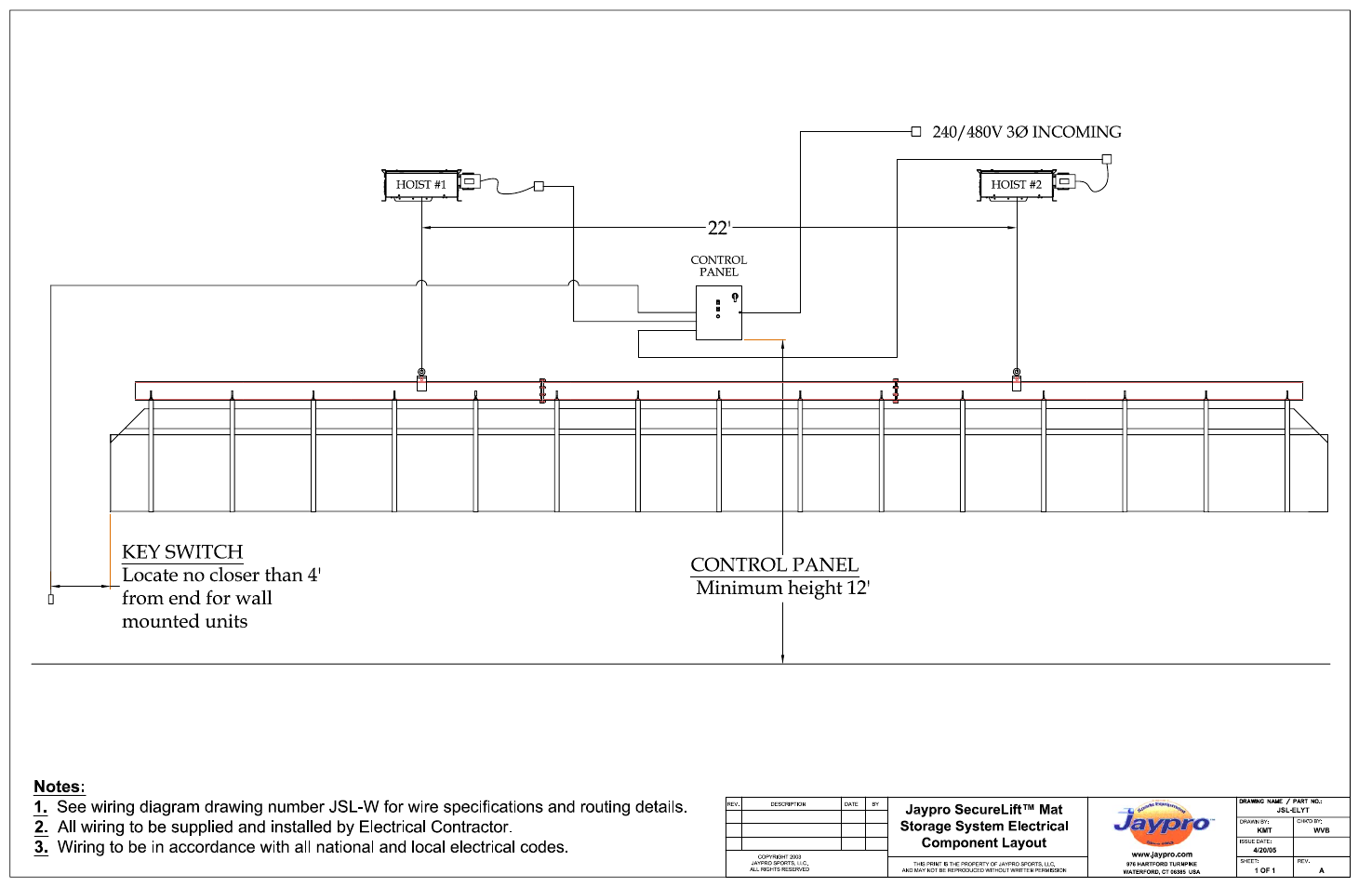 Jaypro Sports Jaypro SecureLift Mat Storage System User Manual | Page 18 / 20