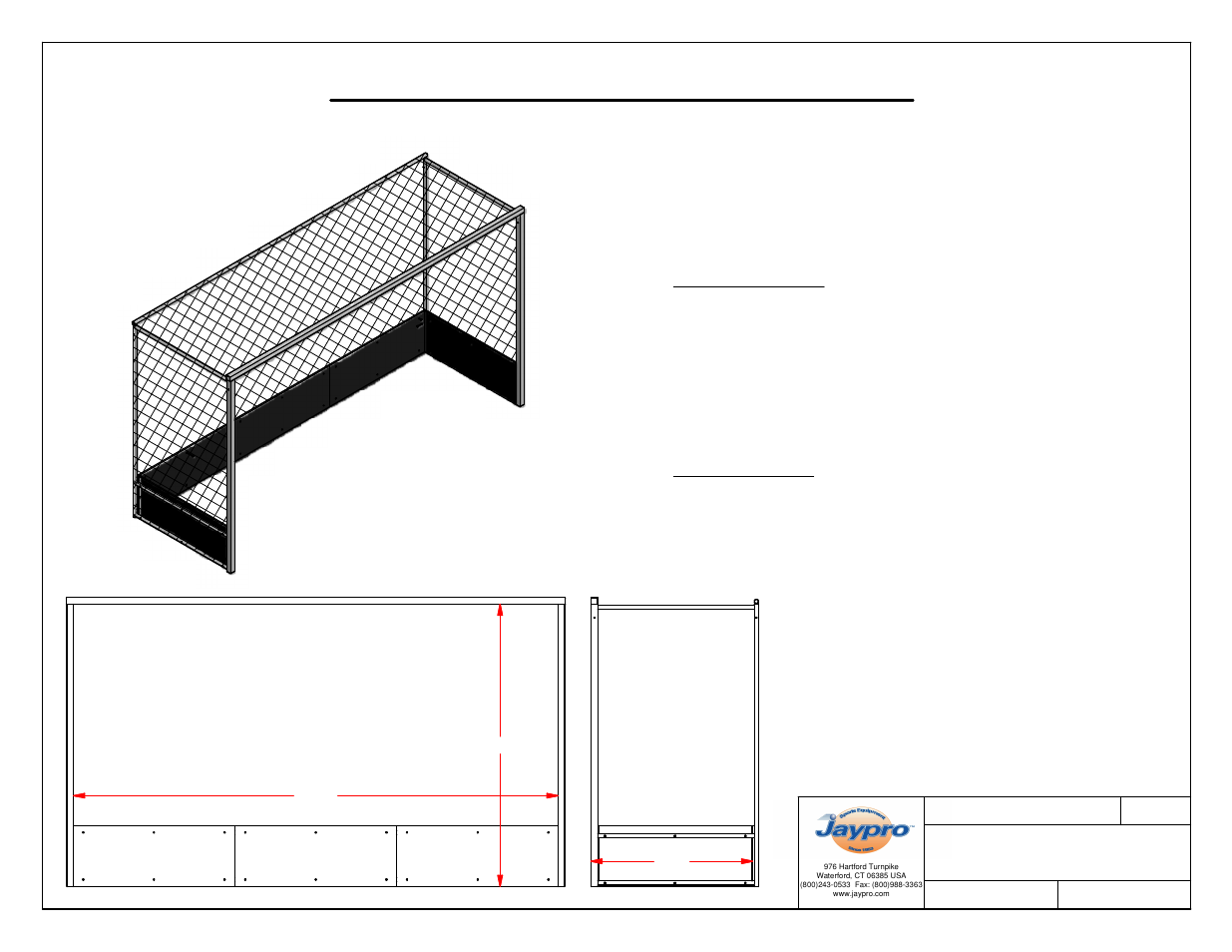 Jaypro Sports OFHG7124 User Manual | 3 pages