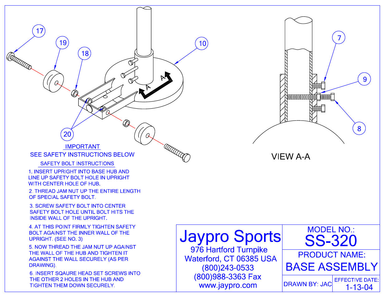 Jaypro Sports SS-320R User Manual | Page 2 / 6