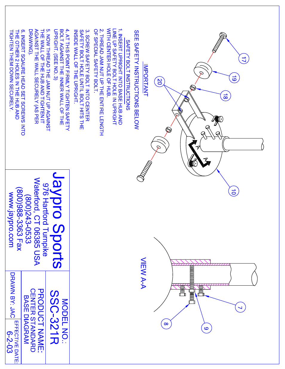 Jaypro Sports SSC-321R User Manual | Page 2 / 4