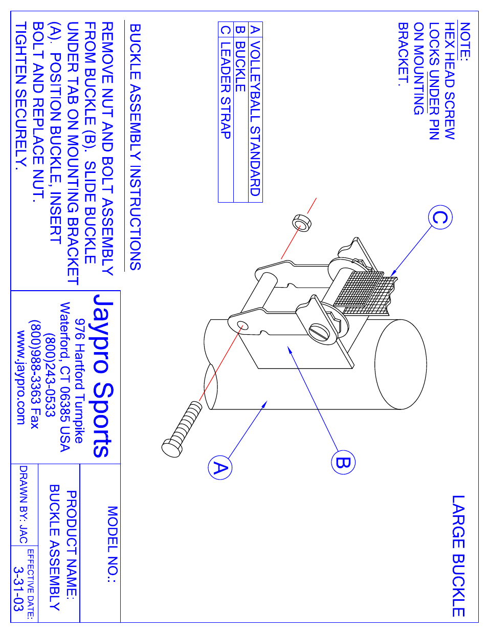 Jaypro Sports SSC-321R User Manual | Page 3 / 4