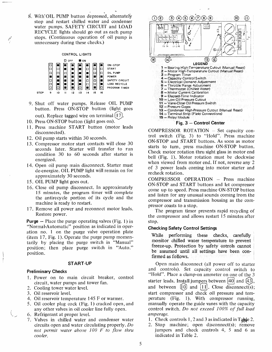 Start-up | Carrier 19DG User Manual | Page 5 / 8